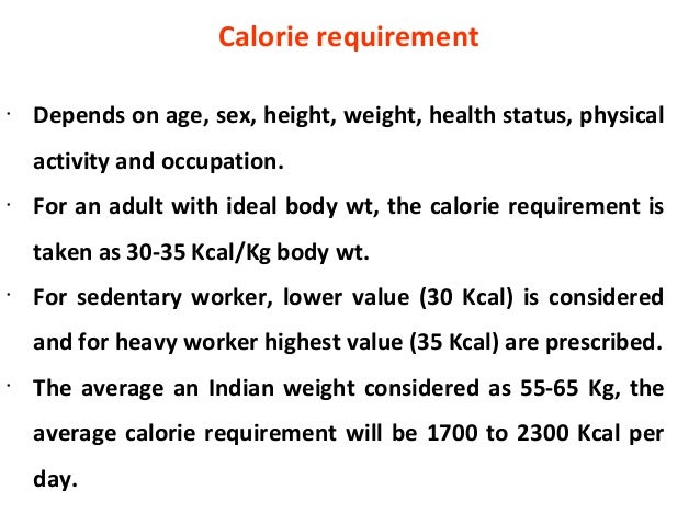 kcal per kg